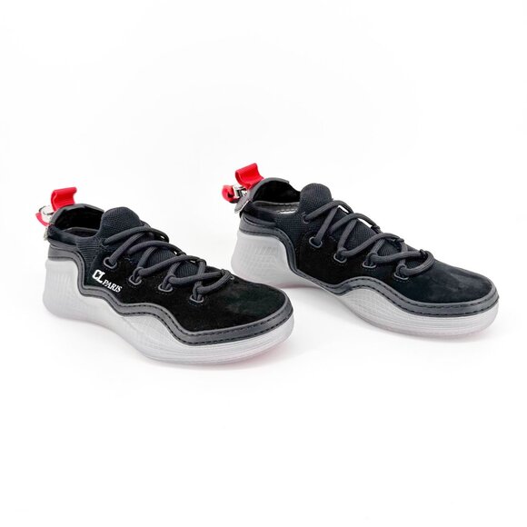 Christian Louboutin Arpoador Black Suede Sneakers Size 38.5 US 8.5 Women - Picture 1 of 13